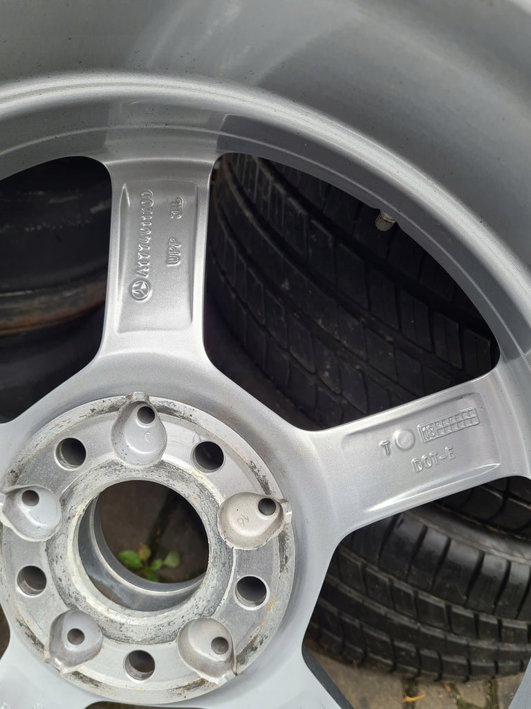 1x Alufelge 17 Zoll 6.5" 5x112 44ET Glanz Silber A1774011200 Mercedes-Benz