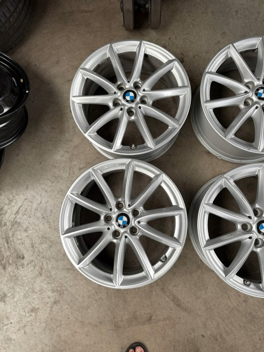 4x Alufelge 17 Zoll 7.5" 5x112 52ET Silber 6856061- BMW Rim Wheel FEL7060244336fx
