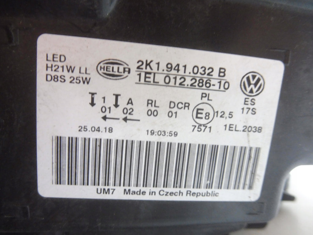 Frontscheinwerfer VW Caddy III 2K1941032B Xenon Rechts Scheinwerfer Headlight SCH5343888849zs