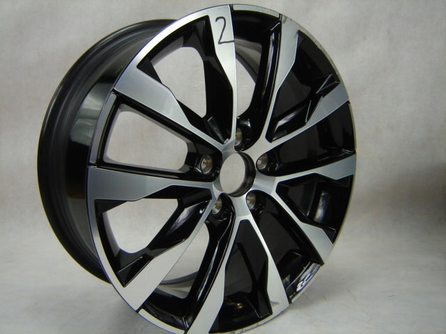 1x Alufelge 17 Zoll 7.0" 5x108 50ET Glanz Schwarz 31650337 Volvo V60 V40