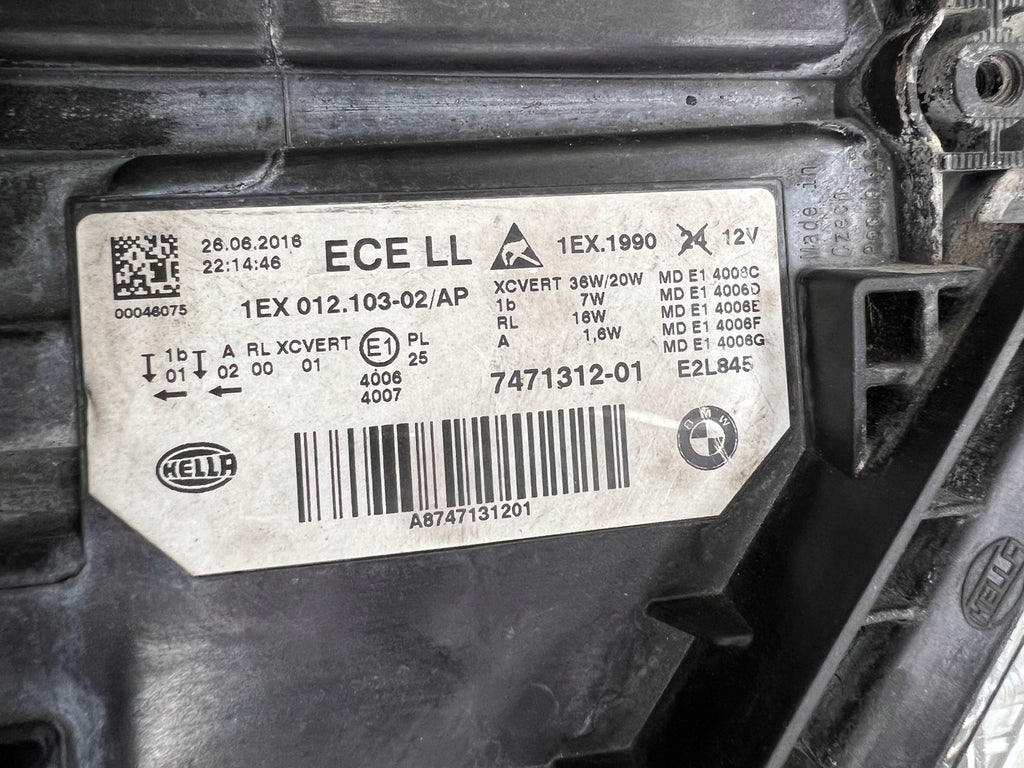 Frontscheinwerfer BMW F30 F31 7471312 LED Rechts Scheinwerfer Headlight SCH6020389643dj