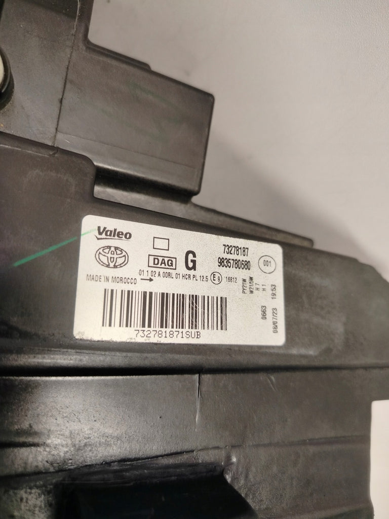 Frontscheinwerfer Toyota Proace City 73278187 Ein Stück (Rechts oder Links)