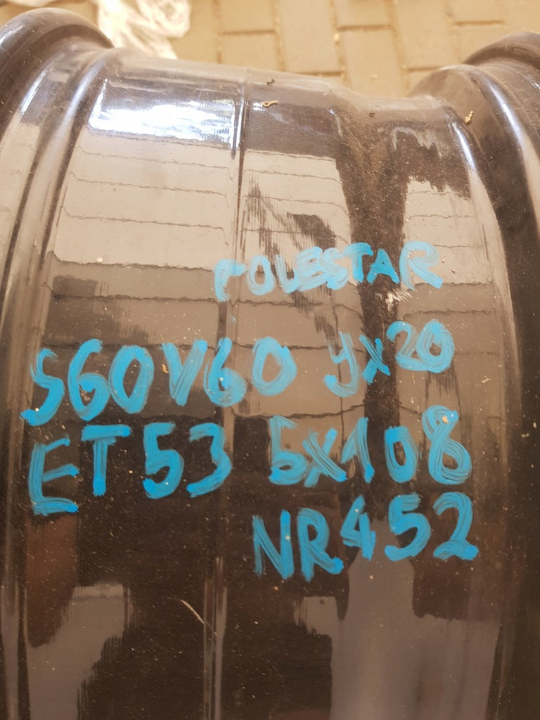 1x Alufelge 20 Zoll 9.0" 5x108 53ET Glanz 32134524 Polestar Rim Wheel FEL3056500977wn