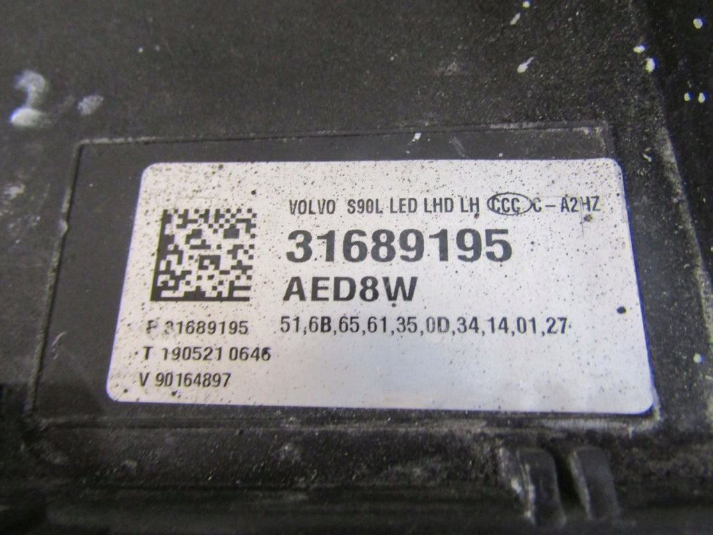 Frontscheinwerfer Volvo S90 V90 31689195 LED Links Scheinwerfer Headlight SCH8761796763dk