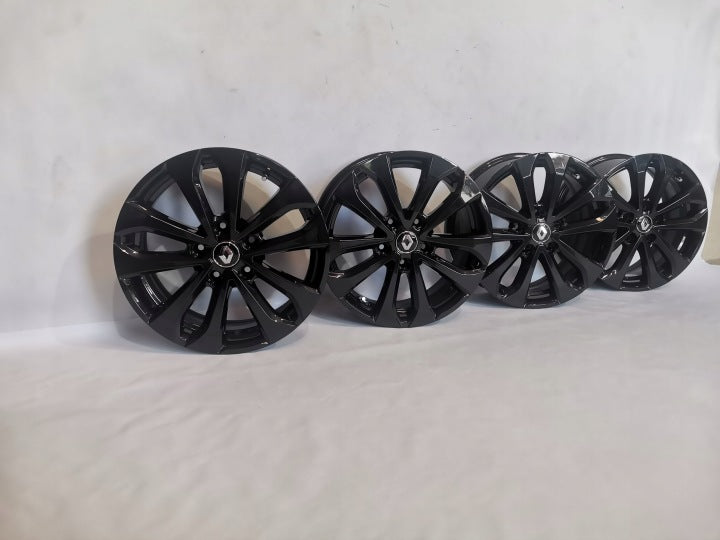 4x Alufelge 16 Zoll 6.5" 5x114.3 44ET Schwarz 403005287R Renault Megane Talisman FEL3700319421tm
