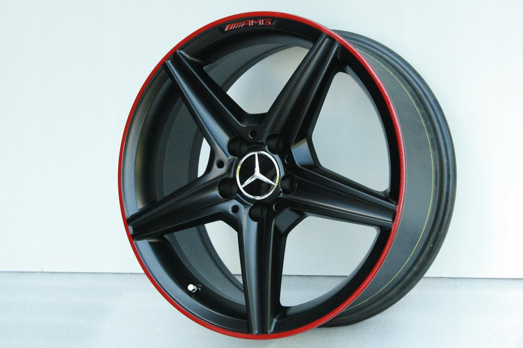 4x Alufelge 18 Zoll 7.5" 5x112 44ET Matt Schwarz A2054011100 Mercedes-Benz Amg FEL7123664181mt