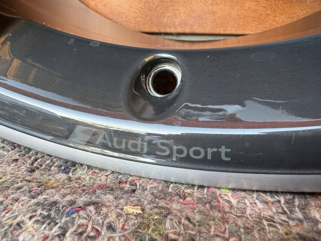 1x Alufelge 19 Zoll 8.5" 5x112 53ET Glanz Schwarz 8V0601025FC Audi A3 Rim Wheel FEL8062853293dl