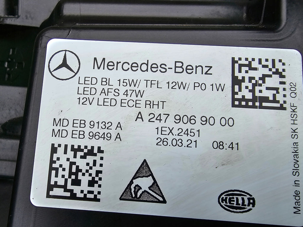 Frontscheinwerfer Mercedes-Benz W247 A2479069000 Full LED Rechts Headlight SCH3795265412kr