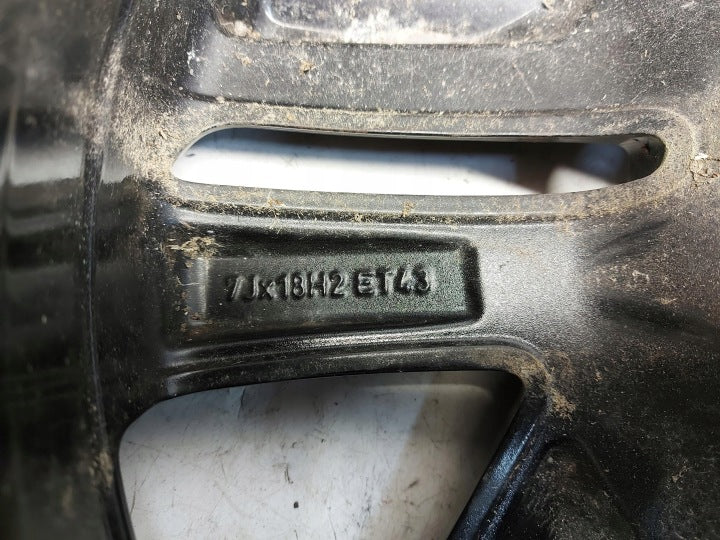 1x Alufelge 18 Zoll 7.0" 5x112 43ET Glanz Schwarz 5FJ601025C Seat Tarraco FEL5693151831ga