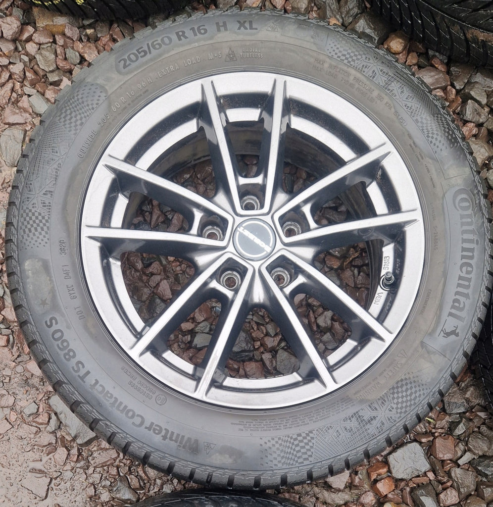 4x Alufelge 16 Zoll 6.5" 5x112 45ET Audi Rim Wheel FEL5209321044hh