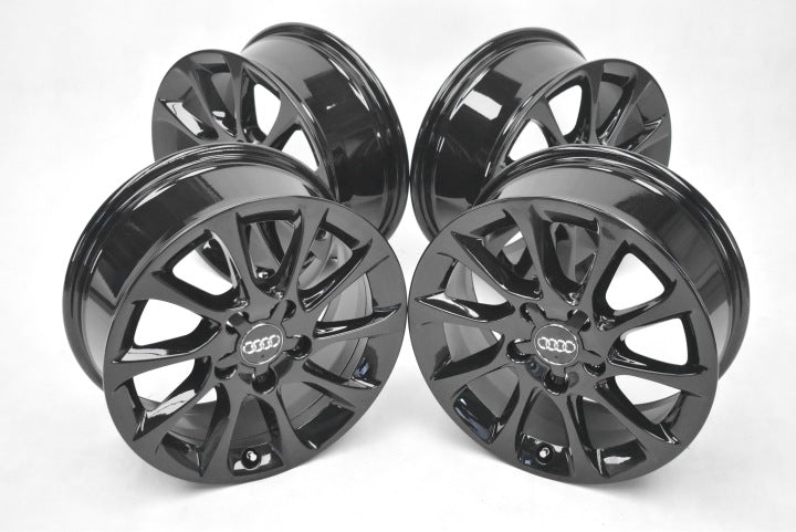 4x Alufelge 16 Zoll 6.5" 5x112 46ET Glanz Silber 8V0601025 Audi A3 Rim Wheel FEL9838018956jo
