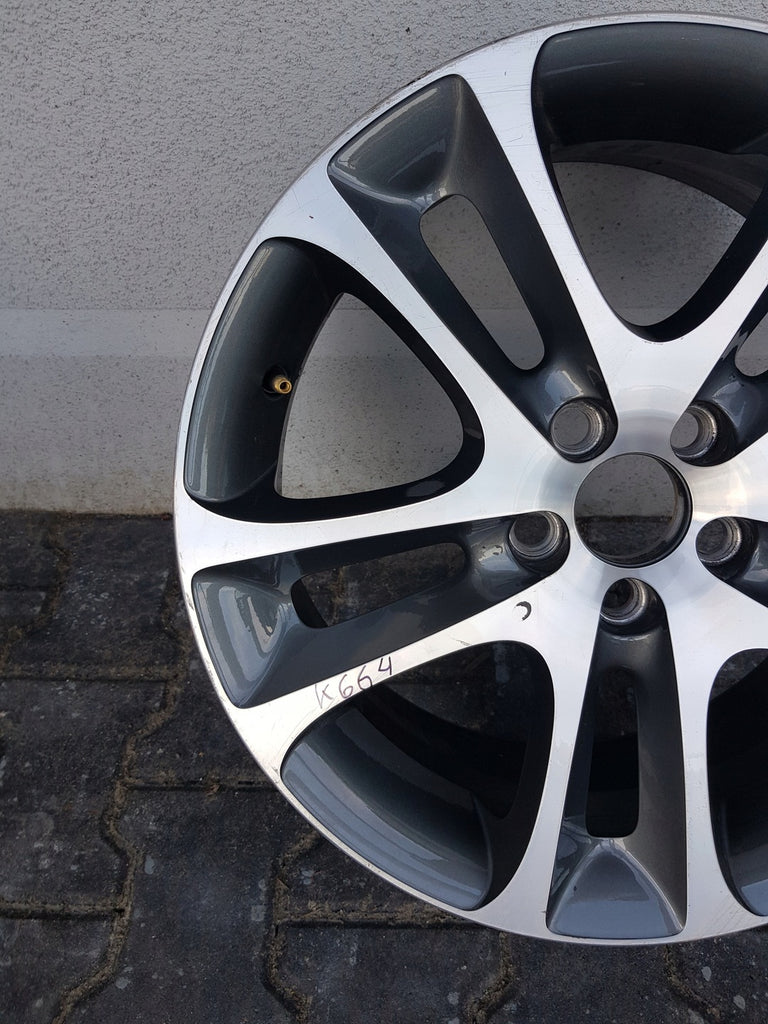 1x Alufelge 18 Zoll 7.5" 5x108 52ET Glanz Schwarz 30672919 Volvo Rim Wheel