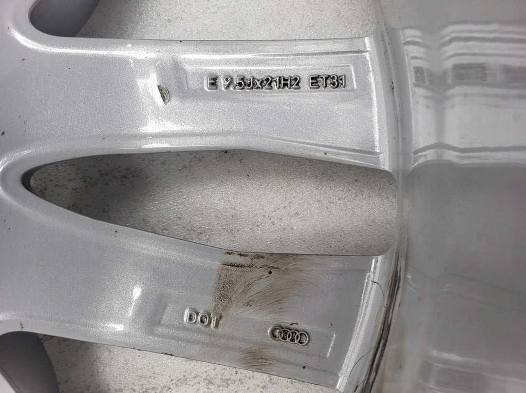 1x Alufelge 21 Zoll 9.5" 5x112 31ET Glanz Silber 4M0601025S Audi Mg Rim Wheel FEL3997975938ds