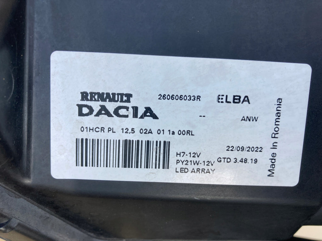 Frontscheinwerfer Dacia Sandero III Jogger 260606033R Full LED Links Headlight