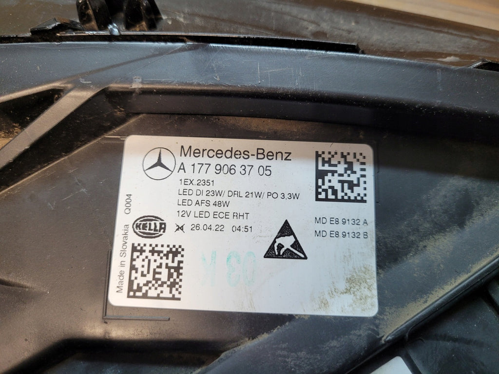 Frontscheinwerfer Mercedes-Benz W177 A1779063705 LED Rechts oder Links SCH2597595475ok