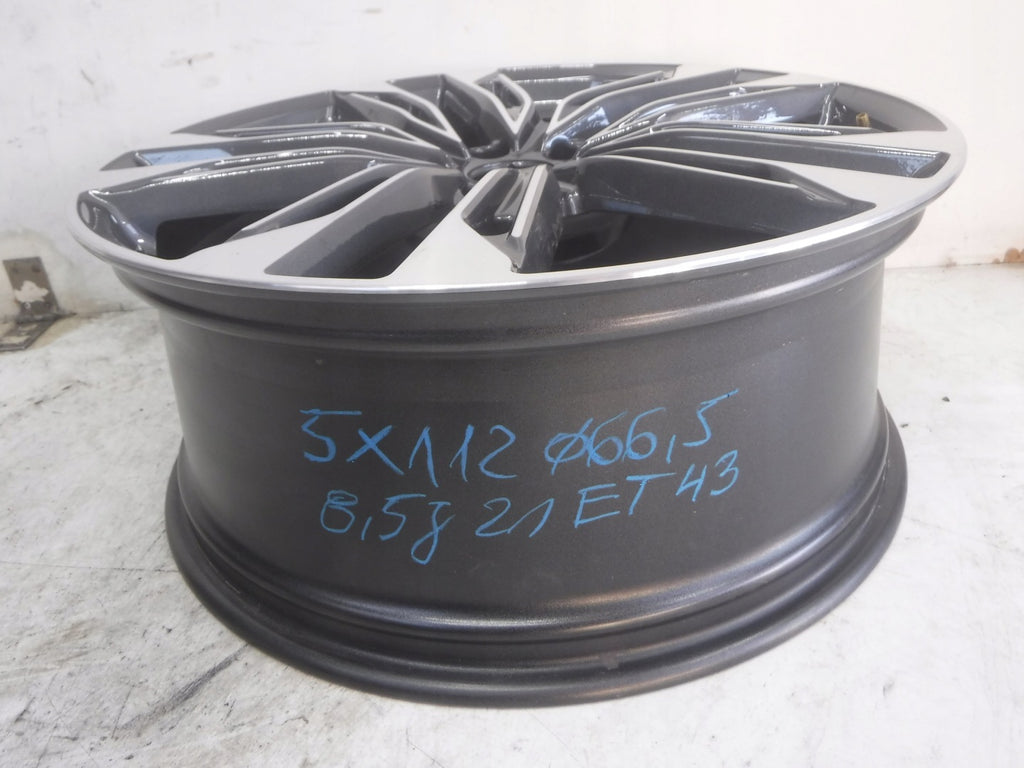 1x Alufelge 21 Zoll 8.5" 5x112 43ET Glanz Graphit 4K0601025B Audi A7 Mg I FEL3810911903ex