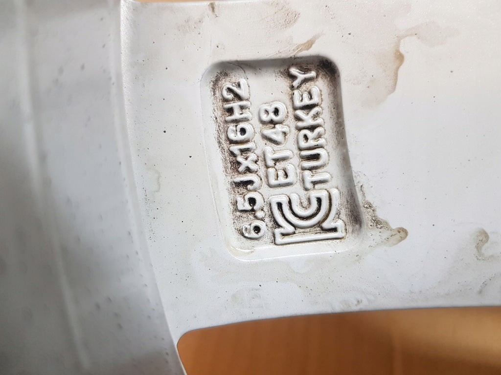 1x Alufelge 16 Zoll 6.5" 5x112 48ET Glanz Silber 2K7601025 VW Caddy Rim Wheel FEL5046598303zr