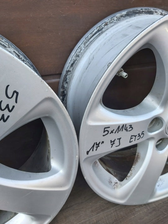 1x Alufelge 17 Zoll 7.0" 5x114.3 Toyota Iii Rim Wheel FEL3313065178gz
