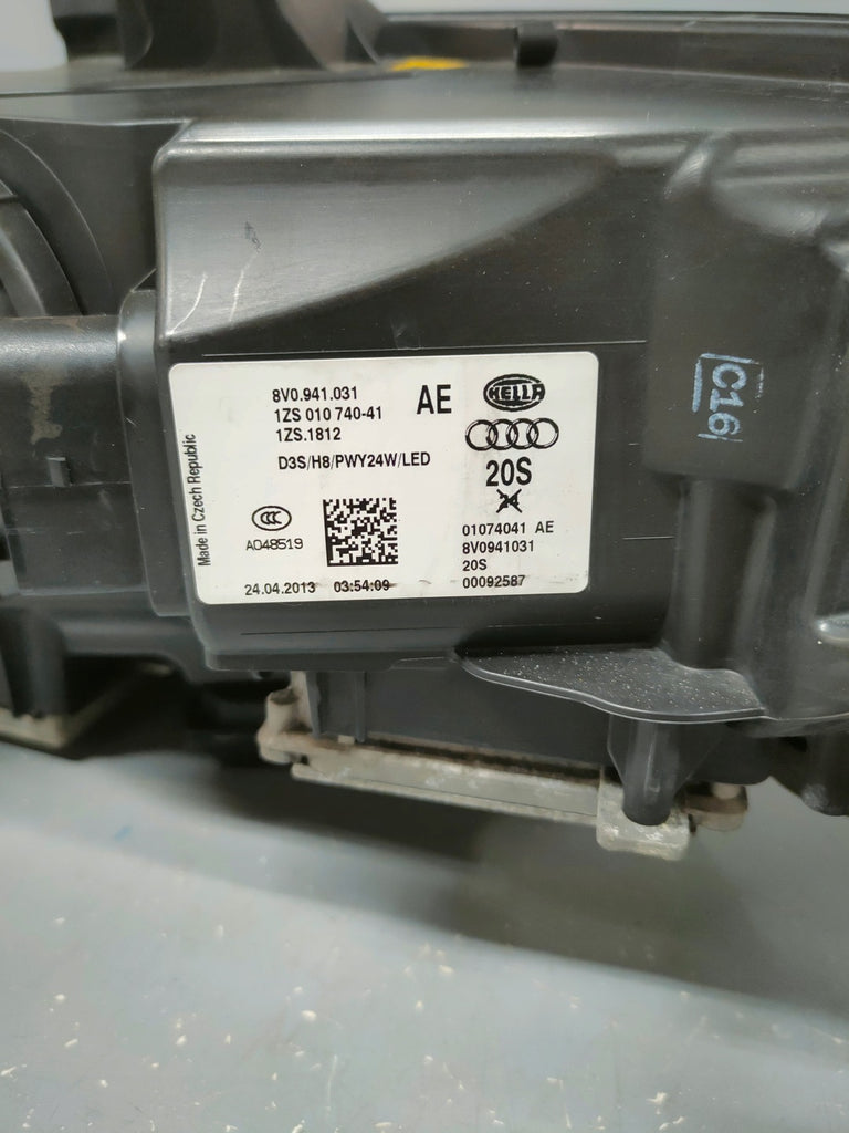 Frontscheinwerfer Audi A3 8V0941031AE Xenon Links Scheinwerfer Headlight