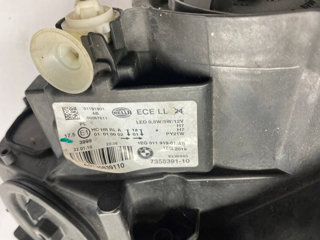 61358391896 BMW純正 Zentrale Fahrgestellelektronik SP店 Frontscheinwerfer BMW 1 F21 7358391-01 7358392-11 Ein Stück