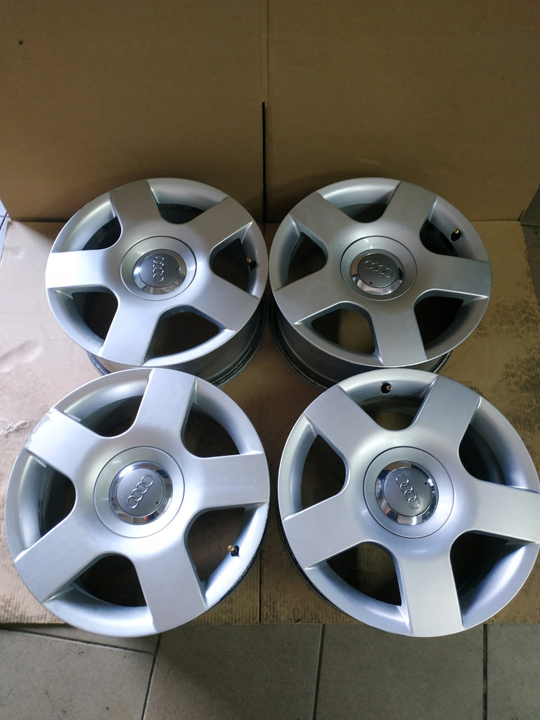 4x Alufelge 16 Zoll 7.0" 5x112 42ET Matt Silber 8E0601025 Audi Rim Wheel