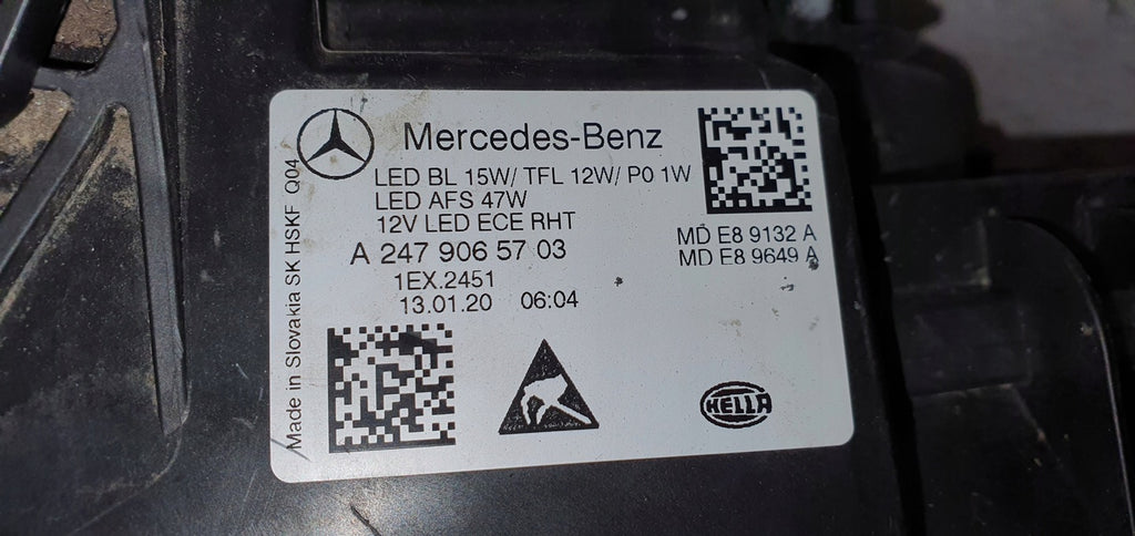 Frontscheinwerfer Mercedes-Benz W247 A2479065703 LED Links Headlight