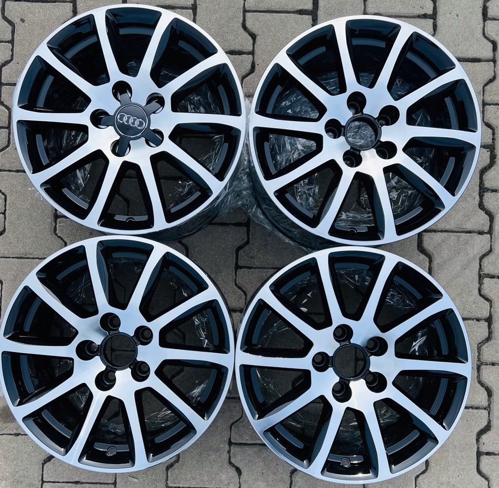 4x Alufelge 16 Zoll 7.5" 5x112 45ET Glanz Audi Rim Wheel FEL6141395736cf