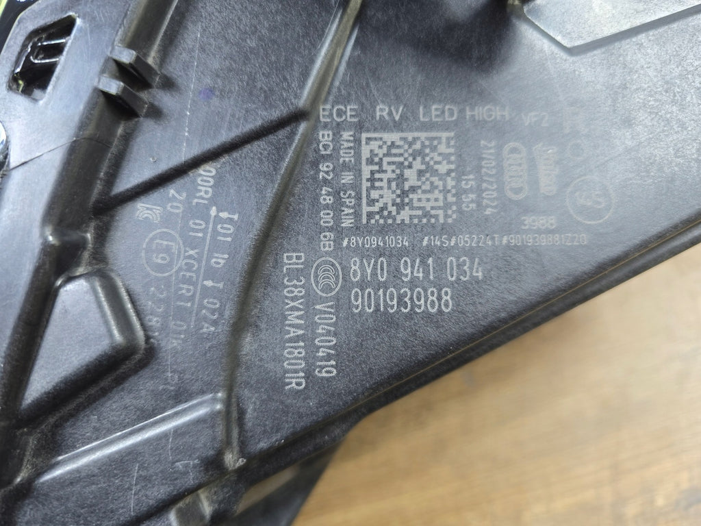 Frontscheinwerfer Audi A3 8Y0941034 Full LED Rechts Scheinwerfer Headlight SCH1648128551ku