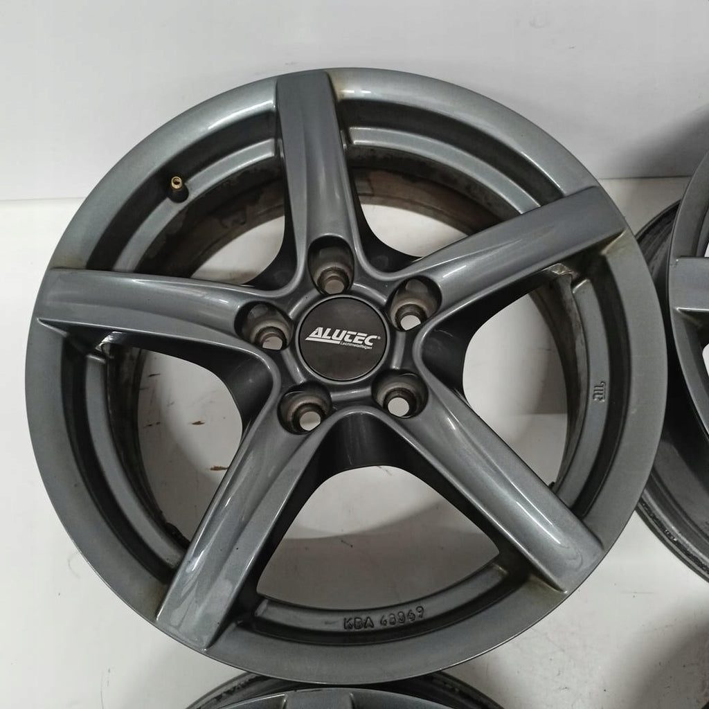 4x Alufelge 16 Zoll 6.5" 5x112 46ET Glanz Grau KBA48069 Audi I Rim Wheel FEL6135421749es