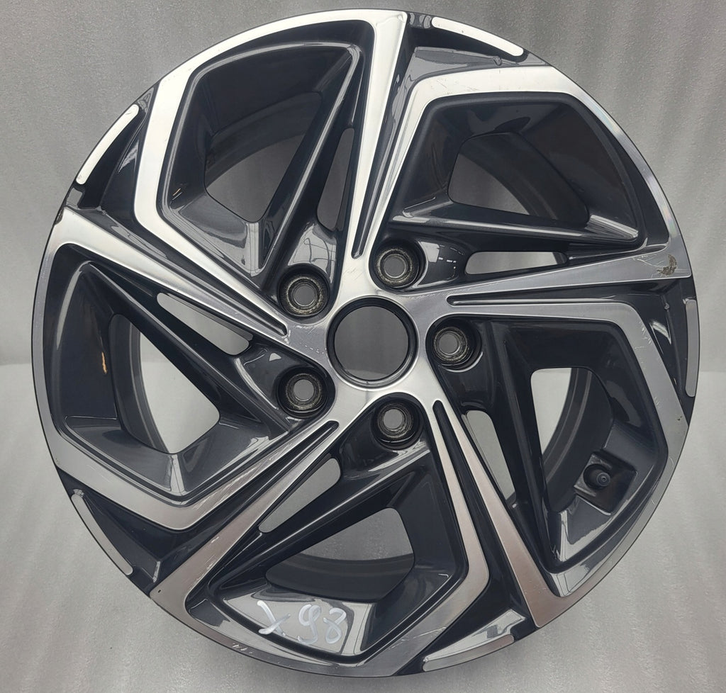 1x Alufelge 16 Zoll 6.5" 5x114.3 50ET Glanz Grau 52910-G4600 Hyundai Elantra Mg FEL5343037409mn