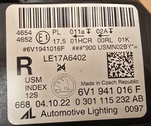 Load image into Gallery viewer, Frontscheinwerfer Skoda Fabia III 6V1941016F LED Rechts Scheinwerfer Headlight SCH9185557355tx