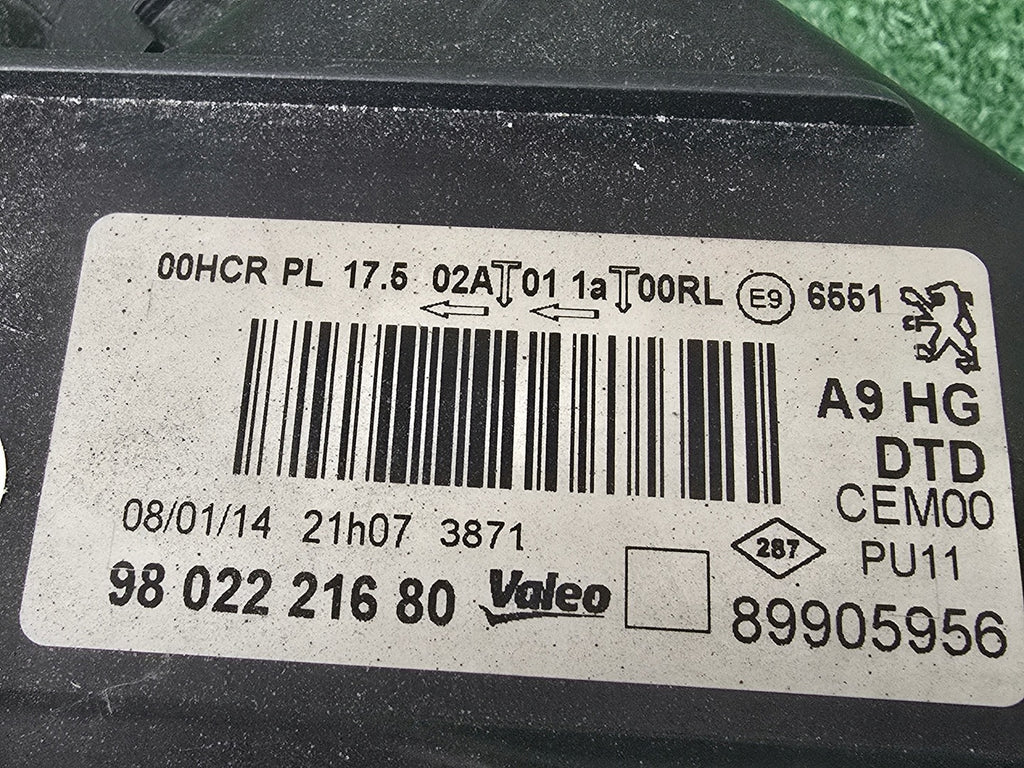 Frontscheinwerfer Peugeot 208 9802221680 LED Rechts Scheinwerfer Headlight SCH9104385367sp