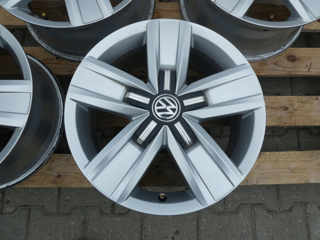 4x Alufelge 17 Zoll 7.0" 5x120 55ET Glanz Silber 7E0601025 VW T6 T5 Rim Wheel FEL5043657578ym