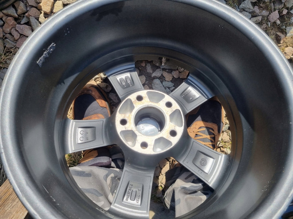 4x Alufelge 17 Zoll 7.5" 5x112 28ET Graphit Audi Super Rim Wheel FEL4751236703jr