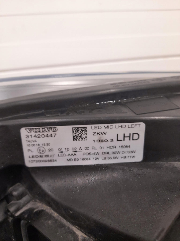 Frontscheinwerfer Volvo Xc40 31420447 Full LED Links Scheinwerfer Headlight SCH8554230686zp