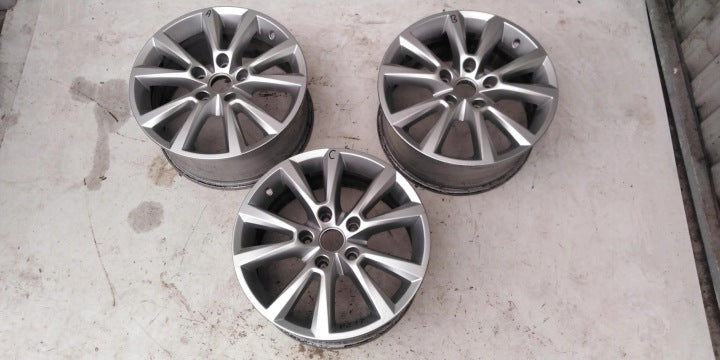 1x Alufelge 18 Zoll 8.0" 5x130 53ET Glanz Silber 7P6601025C VW Touareg Rim Wheel FEL6707052649qa