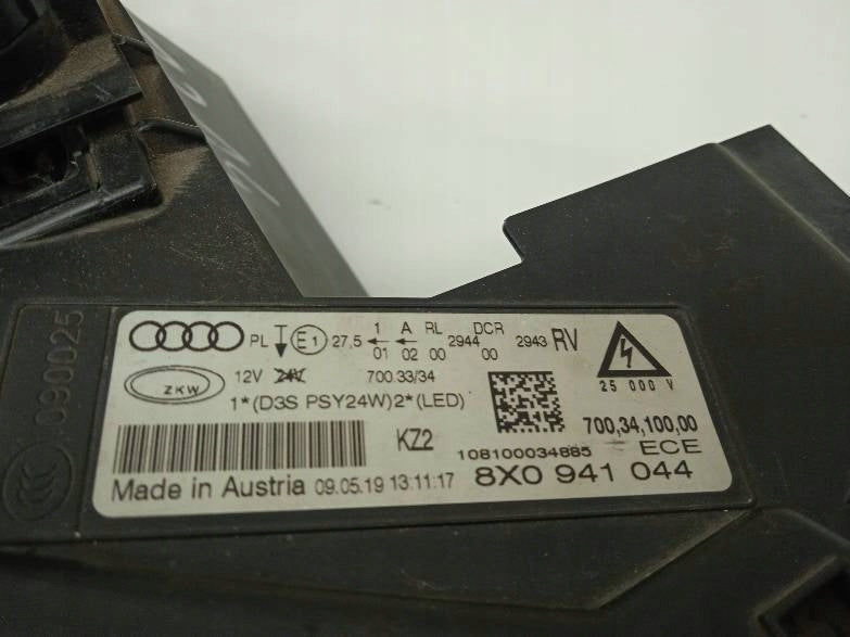 Frontscheinwerfer Audi A1 8X0941044 Rechts Scheinwerfer Headlight