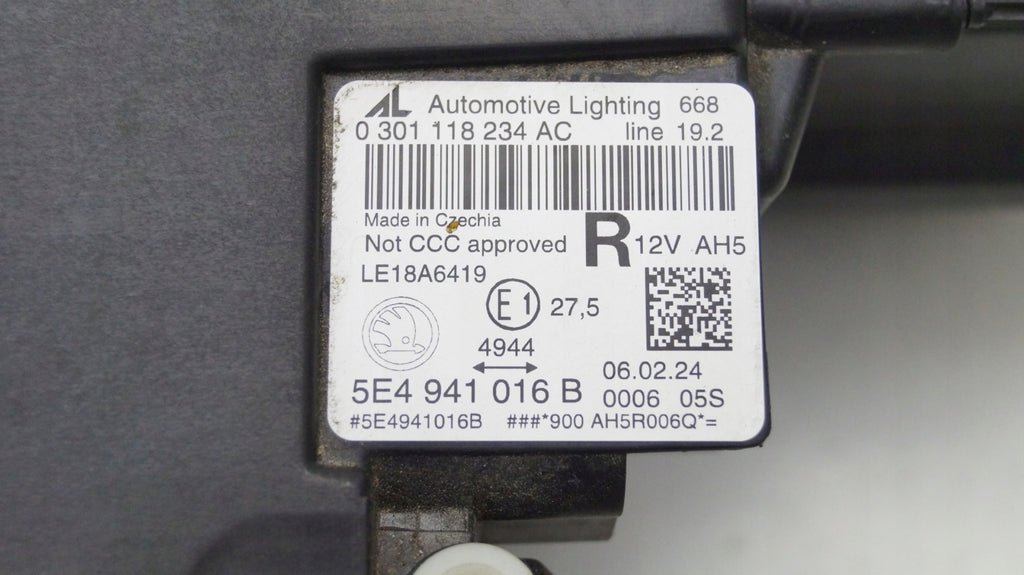Frontscheinwerfer Skoda Octavia I 5E494101681 LED Rechts Scheinwerfer Headlight SCH4408579583kg