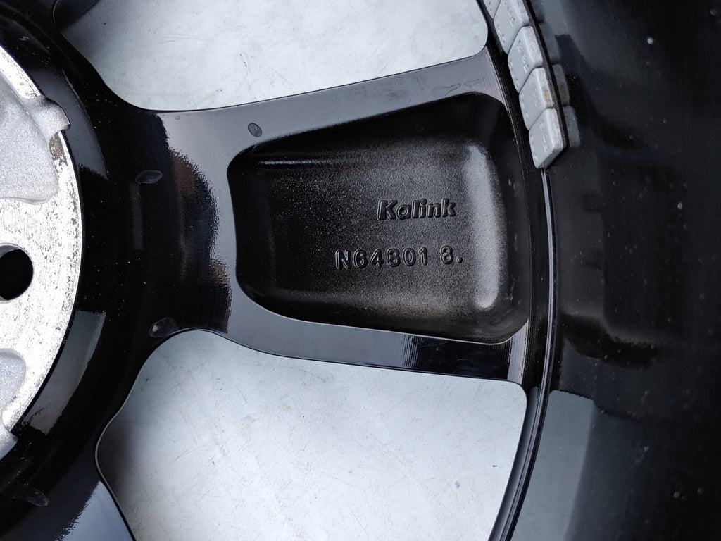 1x Alufelge 18 Zoll 7.0" 5x114.3 40ET Glanz Schwarz 4EA8A- Nissan Qashqai Ii