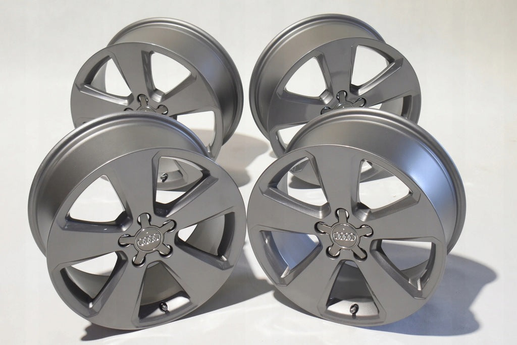 4x Alufelge 17 Zoll 7.5" 5x112 51ET Glanz Grau 8V0601025BK Audi C6 Rim Wheel FEL1698762890te
