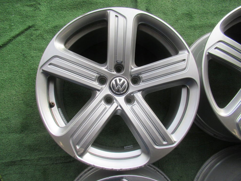 4x Alufelge 18 Zoll 7.5" 5x112 49ET Glanz Silber 5G0601025 VW Golf Vii Rim Wheel FEL7142618788zf