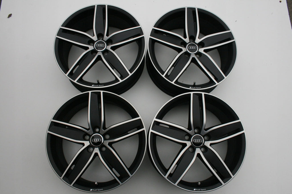 4x Alufelge 19 Zoll 8.0" 5x112 49ET Matt Schwarz 8V0601025AS Audi Rim Wheel FEL2898606130rd