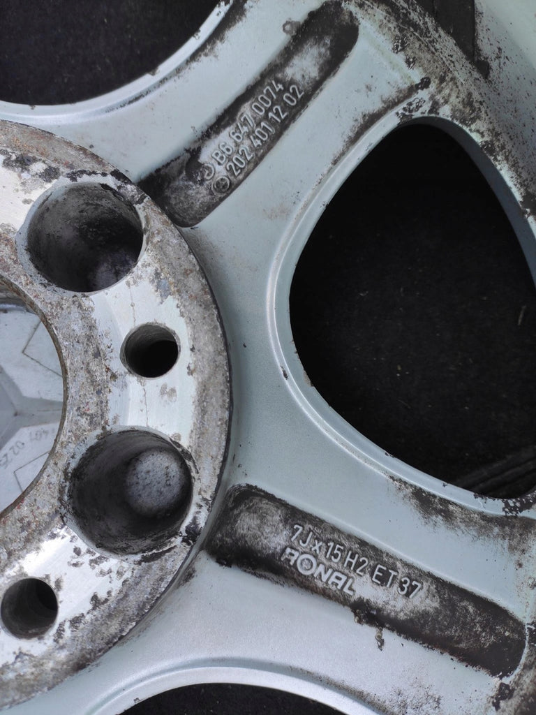 4x Alufelge 15 Zoll 7.0" 5x112 37ET 2024011202 Mercedes-Benz W211 W124 W203 W210 FEL4372918227fa