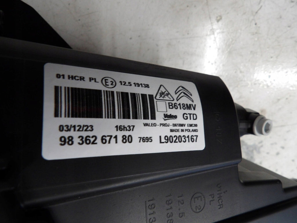 Frontscheinwerfer Citroën C3 III 9836267180 Links Scheinwerfer Headlight