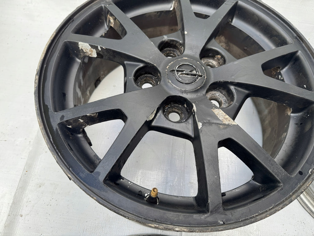 4x Alufelge 16 Zoll 6.5" 5x120 41ET Glanz Silber 9598181 Opel Rim Wheel