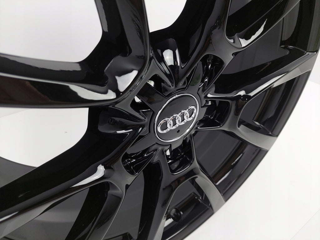 4x Alufelge 18 Zoll 8.0" 5x112 39ET Schwarz Audi Rim Wheel