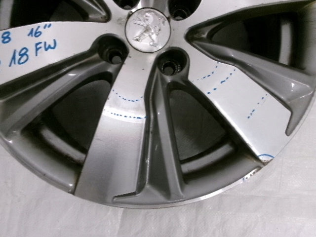 1x Alufelge 16 Zoll 6.5" 4x108 9678398177 Peugeot 2008 Rim Wheel