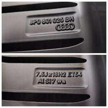 Load image into Gallery viewer, 4x Alufelge 18 Zoll 7.5" 5x112 54ET Glanz Silber 8P0601025 Audi A3 Rim Wheel FEL9887001629ah