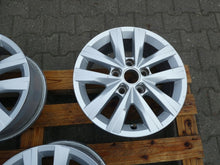 Laden Sie das Bild in den Galerie-Viewer, 4x Alufelge 16 Zoll 6.5" 5x120 51ET Glanz Silber 7E0601025N VW T6 T5 Rim Wheel FEL6578139214dw
