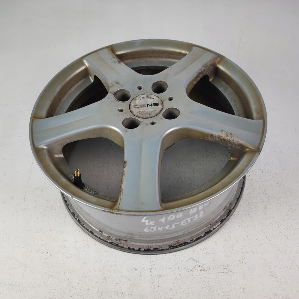 4x Alufelge 15 Zoll 6.0" 4x100 38ET KBA48949 Rim Wheel FEL7342138045bn